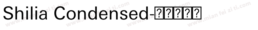 Shilia Condensed字体转换